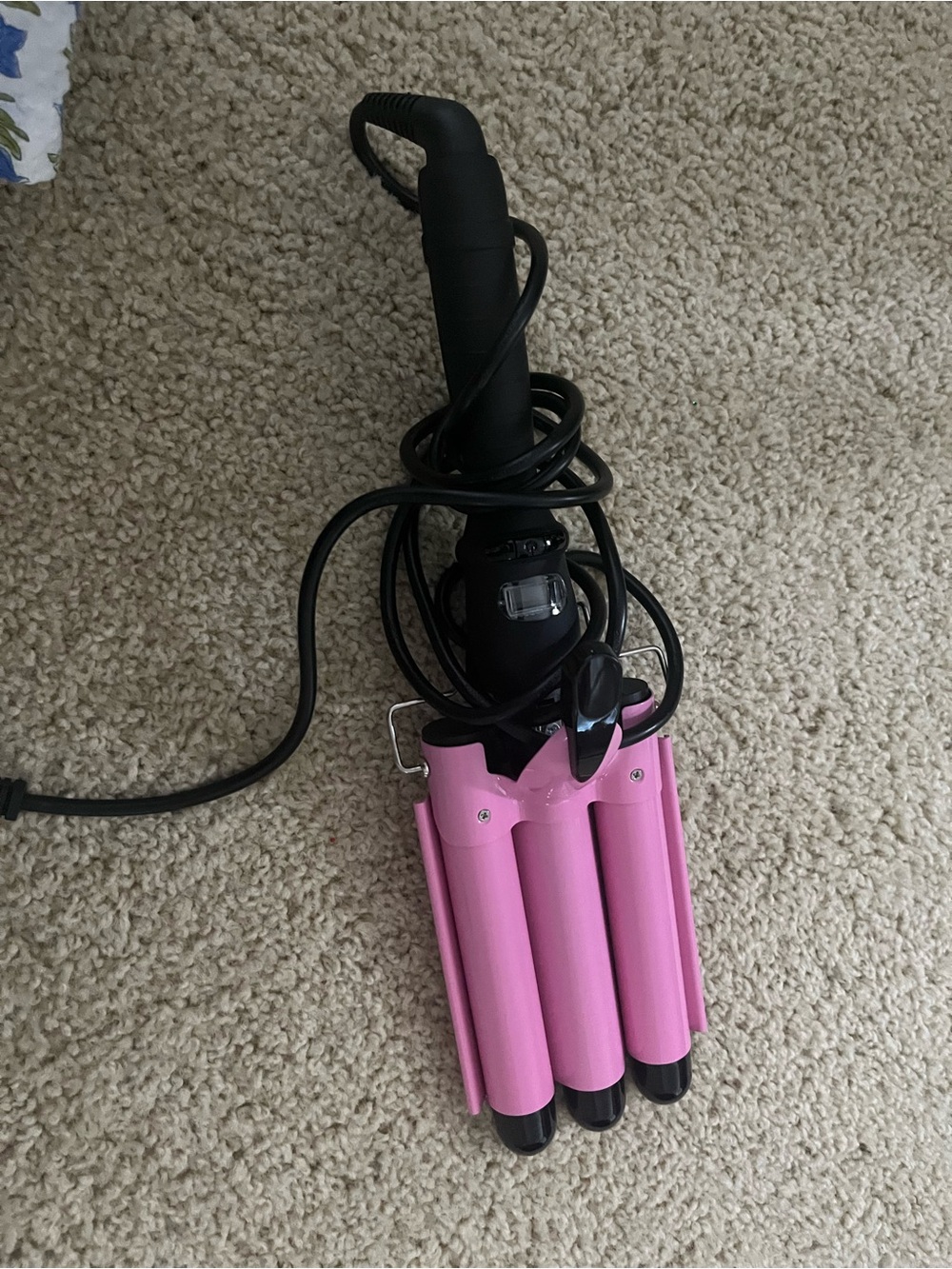 Babe Waves Three-Barrel Pink Hair Waver - Women Hair Tool